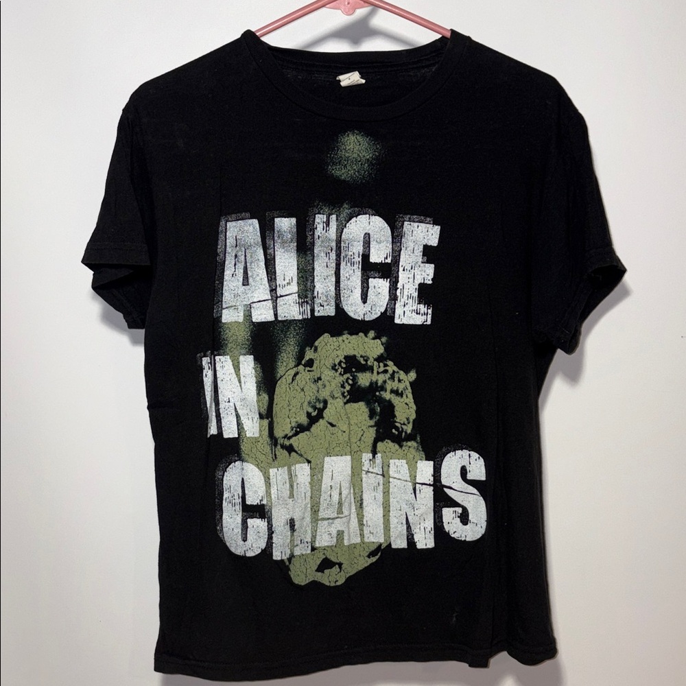 Black Alice in Chains tour band  T-Shirt